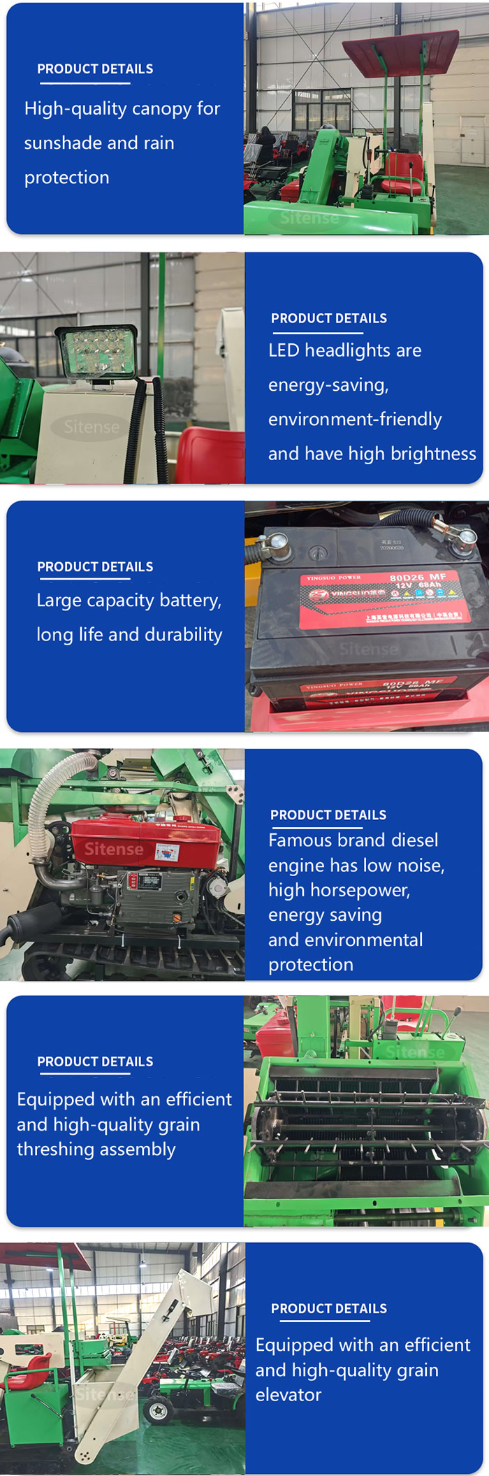 wheat combine harvester