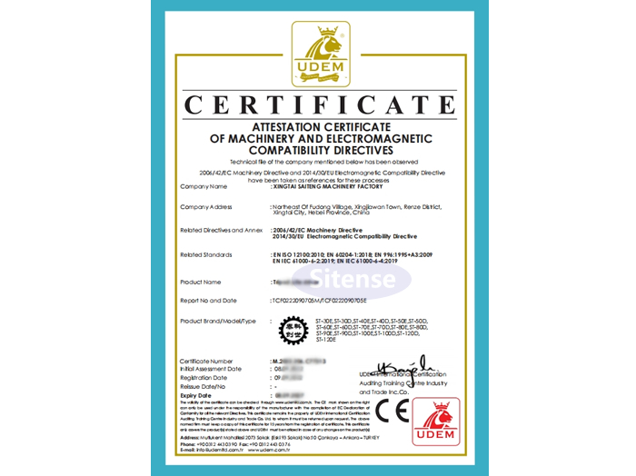 CE of Table Saw
